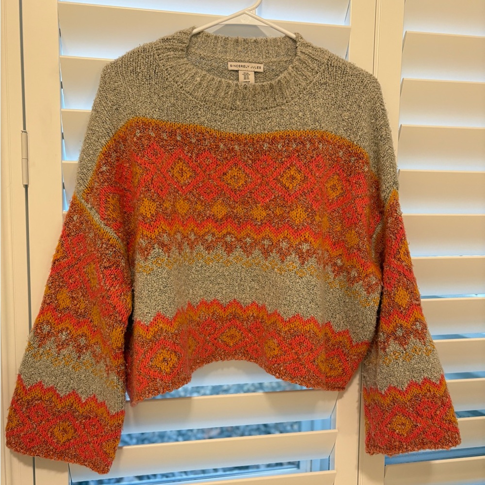 Oversized Cropped Sweater